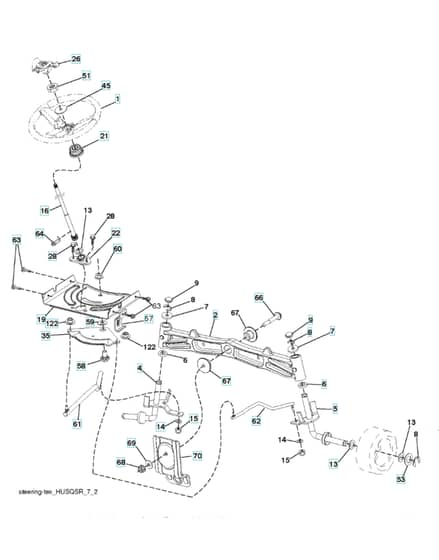 Husqvarna Lgt24K54 - Steering