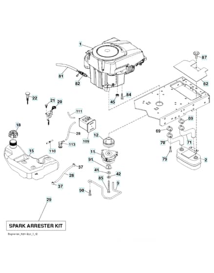 Husqvarna Lgt2554 - Engine