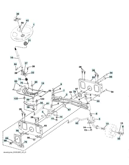 Husqvarna Lgt48Dxl - Steering