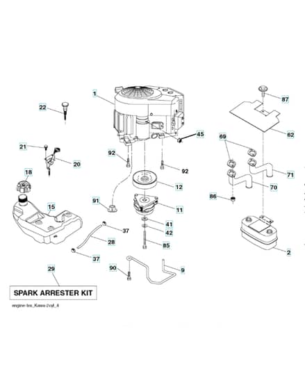 Husqvarna Lgth2454 - Engine