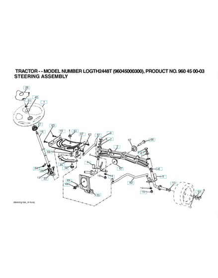 Husqvarna Logth2448 T - Steering
