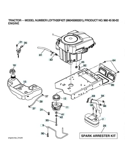 Husqvarna Loyth20F42 T - Engine