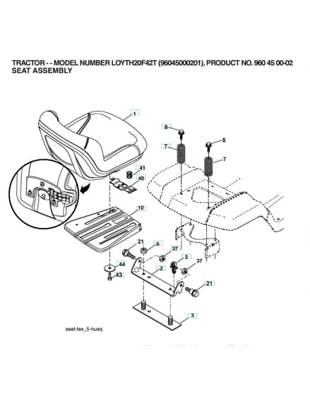 Husqvarna Loyth20F42 T - Seat