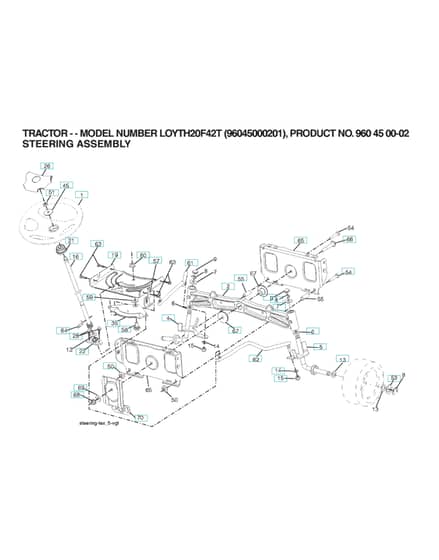 Husqvarna Loyth20F42 T - Steering