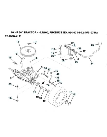 Husqvarna Lr100 - Transmission
