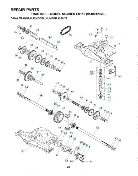 Husqvarna Lr110 - Transmission 2