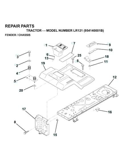 Husqvarna Lr121 - Chassis & Enclosures