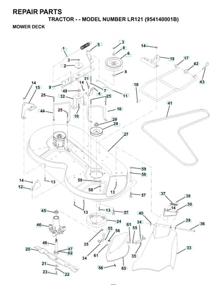 Husqvarna Lr121 - Mower Deck & Cutting Deck