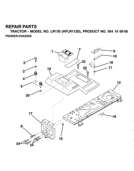 Husqvarna Lr130 - Chassis & Enclosures