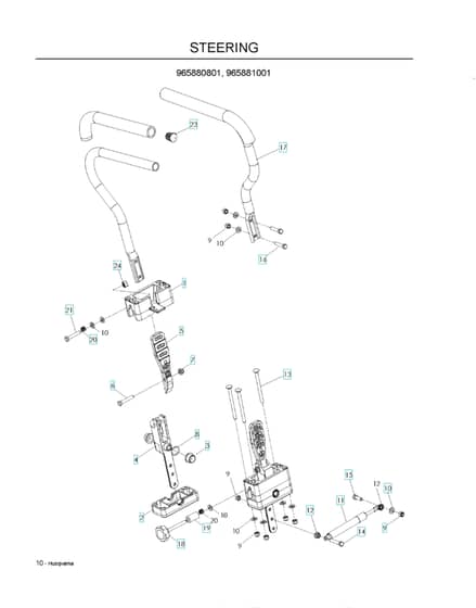 Husqvarna Lsz4622 - Steering