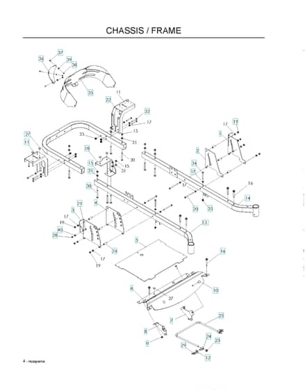 Husqvarna Lsz 5422 - Chassis & Frame