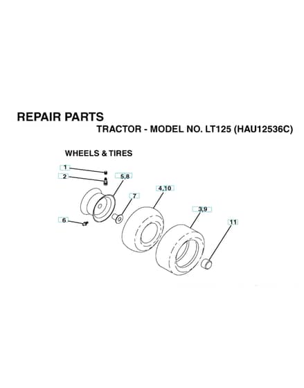 Husqvarna Lt125 - Wheels & Tyres