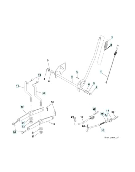 Husqvarna Lt131 - Mower Lift & Deck Lift
