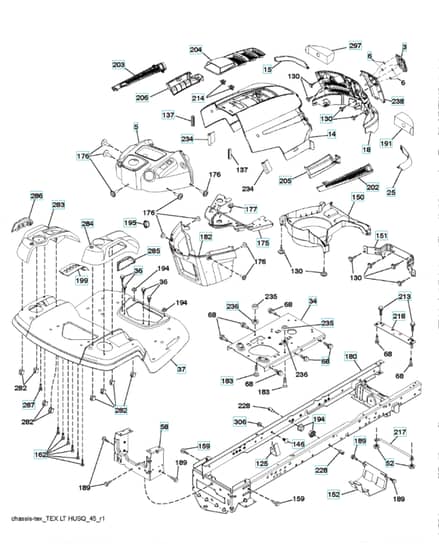 Husqvarna Lt152 - Chassis & Enclosures