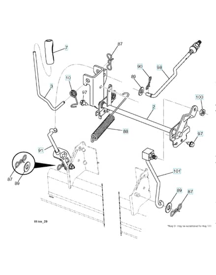 Husqvarna Lt152 - Mower Lift & Deck Lift