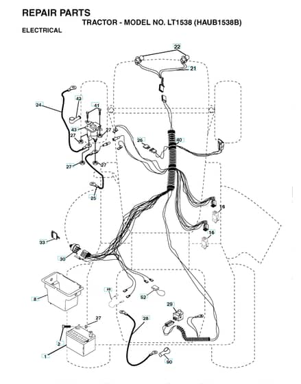 Husqvarna Lt1538 - Electrical