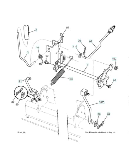 Husqvarna Lt17538 - Mower Lift & Deck Lift
