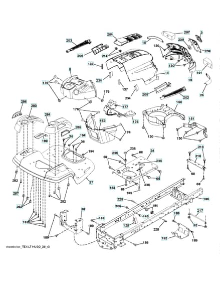 Husqvarna Lt19538 - Chassis & Enclosures