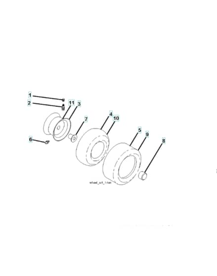 Husqvarna Lt19538 - Wheels & Tyres