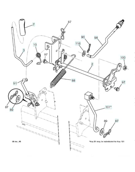 Husqvarna Lt19538R - Mower Lift & Deck Lift