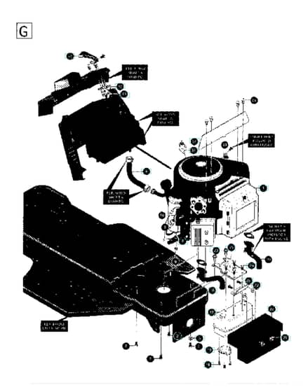 Husqvarna Lt4140H - Engine