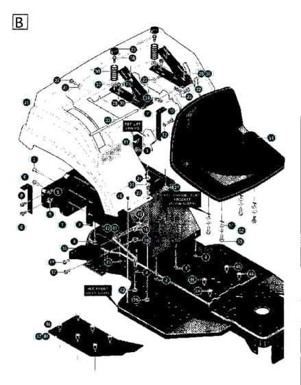 Husqvarna Lt4140H - Seat