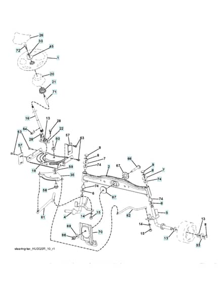 Husqvarna Lt 151 - Steering