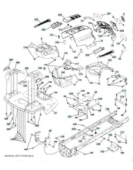 Husqvarna Lt 154 - Chassis & Enclosures