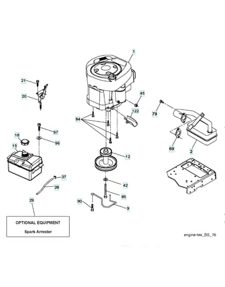 Husqvarna Lt 154 - Engine