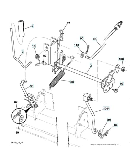 Husqvarna Lth126 - Mower Lift & Deck Lift