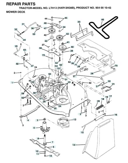 Husqvarna Lth13 - Mower Deck & Cutting Deck