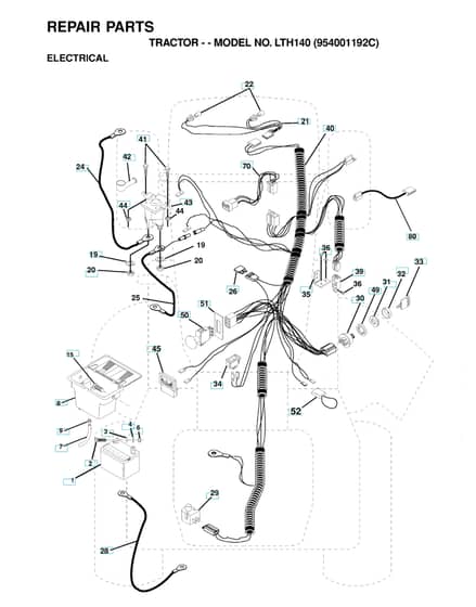 Husqvarna Lth140 - Electrical