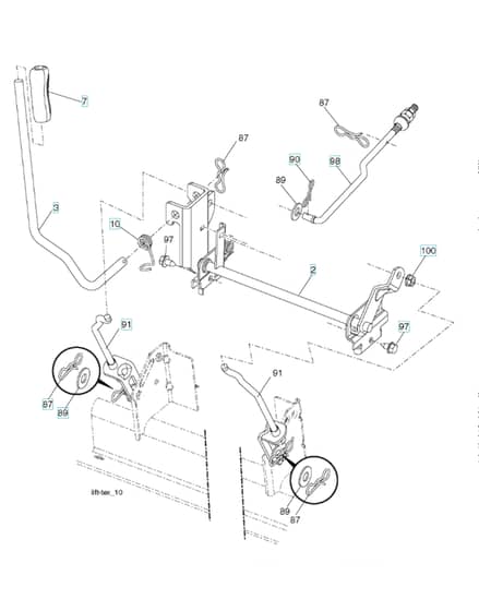 Husqvarna Lth1438 - Mower Lift & Deck Lift