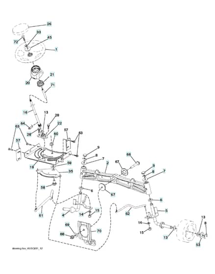 Husqvarna Lth1438 - Steering