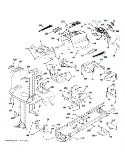 Husqvarna Lth152 - Chassis & Enclosures