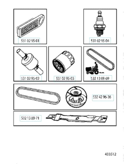 Husqvarna Lth152 - Frequently Used Parts