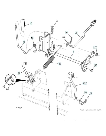 Husqvarna Lth152 - Mower Lift & Deck Lift