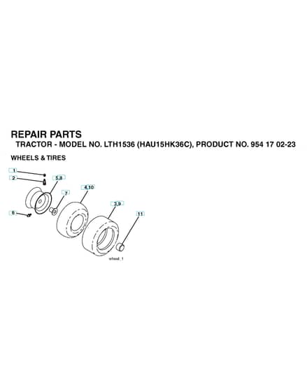 Husqvarna Lth1536 - Wheels & Tyres