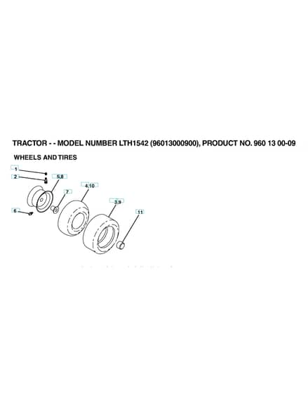 Husqvarna Lth1542 - Wheels & Tyres