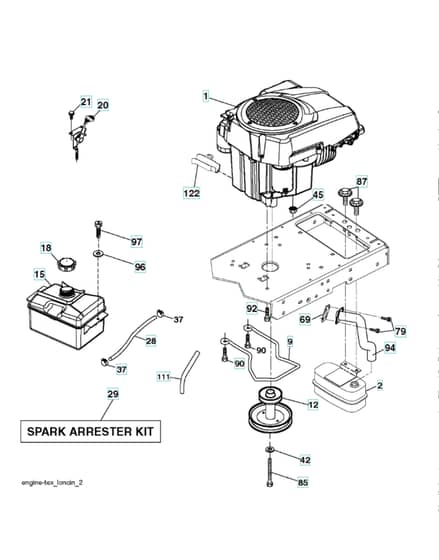 Husqvarna Lth1738 - Engine