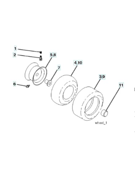 Husqvarna Lth1742 Twin - Wheels & Tyres