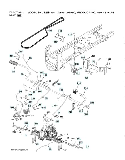 Husqvarna Lth1797 - Drive