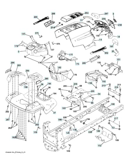 Husqvarna Lth1842 - Chassis & Enclosures