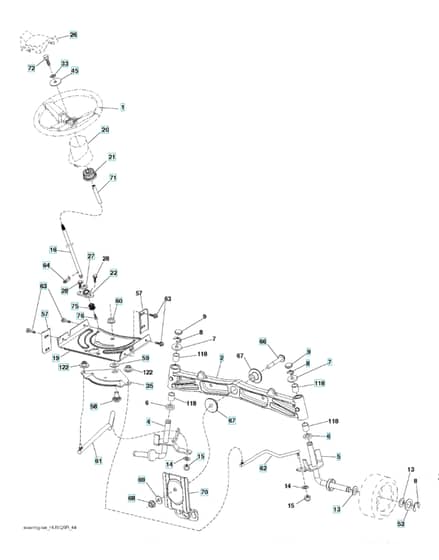 Husqvarna Lth1842 - Steering