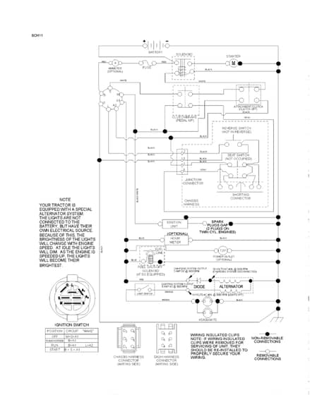 Husqvarna Lth19530 - Schematic