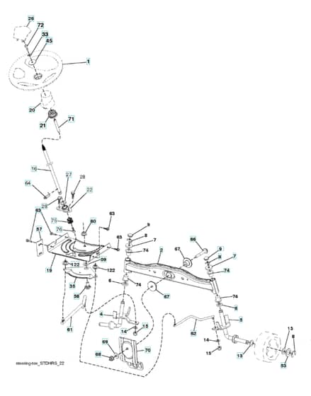 Husqvarna Lth19530 - Steering