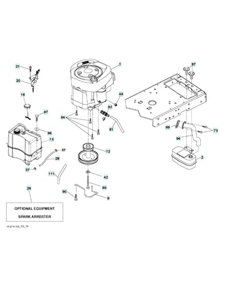 Husqvarna Lth2038 - Engine