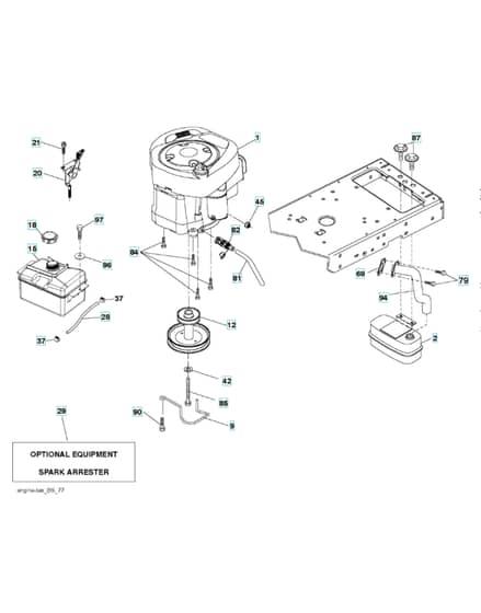 Husqvarna Lth2038R - Engine