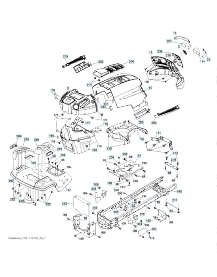 Husqvarna Lth 154 - Chassis & Enclosures