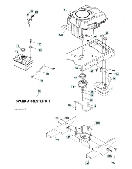 Husqvarna Lth 154 - Engine